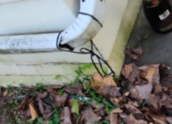 Vented soffit example